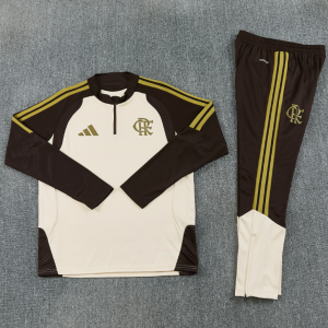 Chándal Flamengo Crema Negro y Dorado 26/27